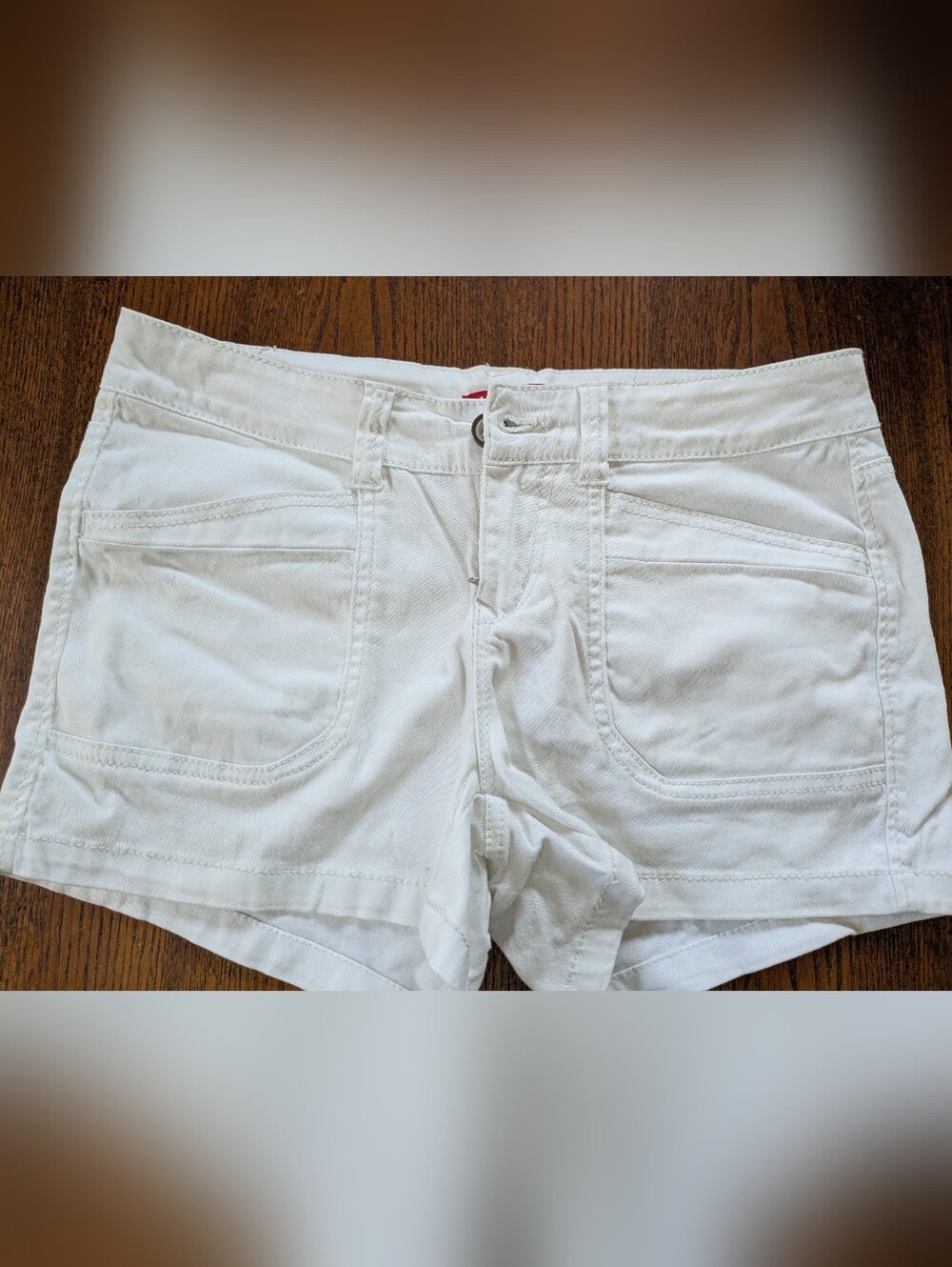 Union Bay White Women's Stretch Denim Shorts
